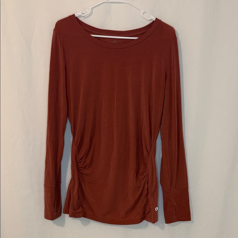 GAP Women's Terracotta Long Sleeve Tee Maternity
